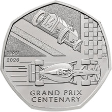2026 UK 50p Grand Prix 100 Years BU