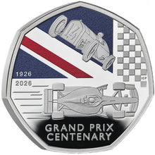 2026 UK 50p Grand Prix 100 Years Silver Proof