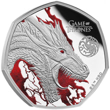 2026 UK 50p Game of Thrones (Fire) Silver Proof Coin