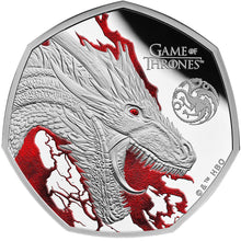 2026 UK 50p Game of Thrones (Fire) Silver Proof Coin