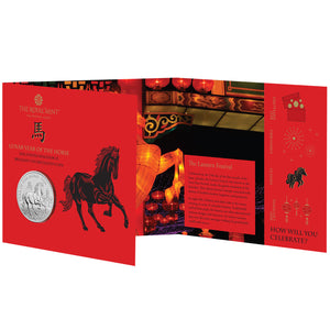 2026 UK £5 Year of the Horse BU