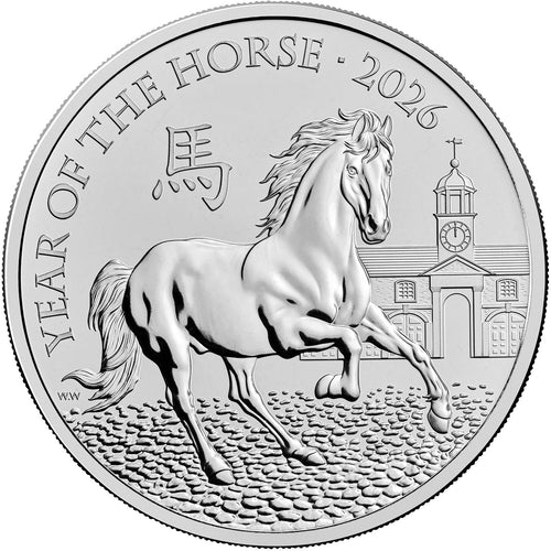 2026 UK £5 Year of the Horse BU