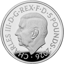 2026 UK £5 Queen Elizabeth II 4th Portrait - Rank-Broadley Silver Proof Coin