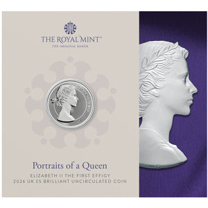 2026 UK £5 Queen Elizabeth II Portraits - Mary Gillick BU
