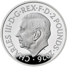 2026 UK £2 Royal Tudor Beasts – Queen’s Lion 1oz Silver Proof Coin