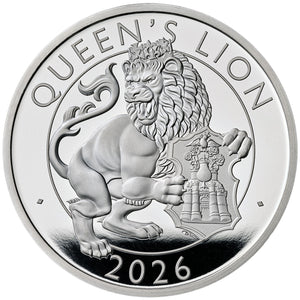 2026 UK £2 Royal Tudor Beasts – Queen’s Lion 1oz Silver Proof Coin
