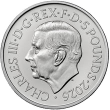 2026 UK £5 Royal Tudor Beasts -  Royal Dragon BU