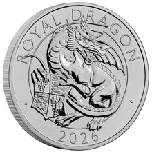 2026 UK £5 Royal Tudor Beasts -  Royal Dragon BU