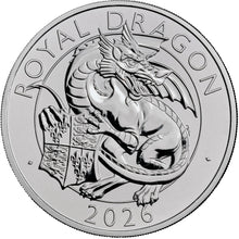 2026 UK £5 Royal Tudor Beasts -  Royal Dragon BU