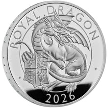 2026 UK £2 Royal Tudor Beasts - Royal Dragon 1oz Silver Proof Coin
