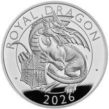 2026 UK £2 Royal Tudor Beasts - Royal Dragon 1oz Silver Proof Coin
