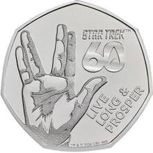 2026 UK 50p Star Trek Brilliant Uncirculated Coin
