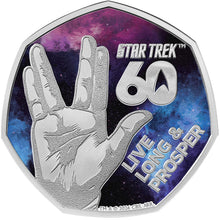 2026 UK 50p Star Trek Colour Silver Proof Coin