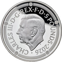 2026 UK £5 500yrs of the Crown PIEDFORT Silver Proof