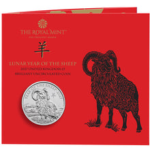 2027 UK £5 Lunar Year of the Sheep BU