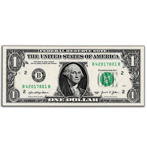 USA $1 Federal Reserve Banknote Uncirculated
