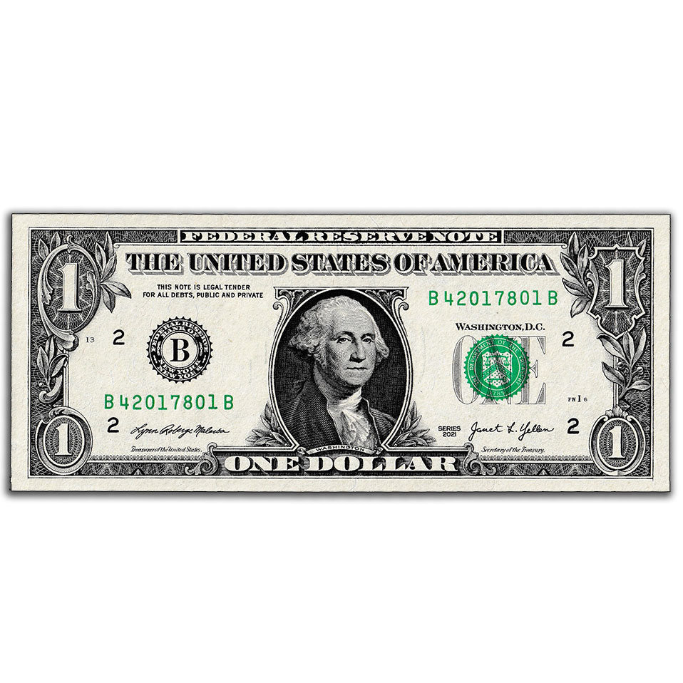 USA $1 Federal Reserve Banknote Uncirculated