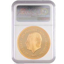 2025 Alderney £500 Una & Lion 5oz Gold Proof Coin NGC FDI PF70 SIgned Label