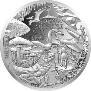 2025 France 10€ Jules Verne Journey to The Centre of the Earth Silver Coin