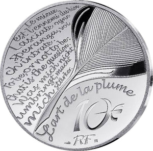 2025 France 10€ Jules Verne Journey to The Centre of the Earth Silver Coin