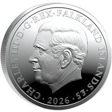 2026 Falkland Isl. £5 Una & Lion 1oz Silver Coin