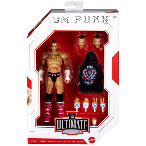 WWE Ultimates Wv27 CM Punk 6-inch Action Figure