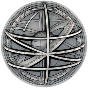2024 Cook Isl. $10 Armillary Sphere 2oz Silver Coin