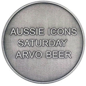 Aussie Icons - Saturday Arvo Beers 51mm Silver-Plated  Collector Medal
