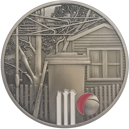 Aussie Icons - Backyard Cricket 51mm Collector Medal