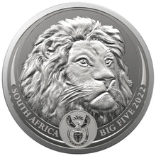 2022 Sth Africa R5 Big Five - Lion 1oz Silver BU