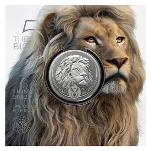 2022 Sth Africa R5 Big Five - Lion 1oz Silver BU