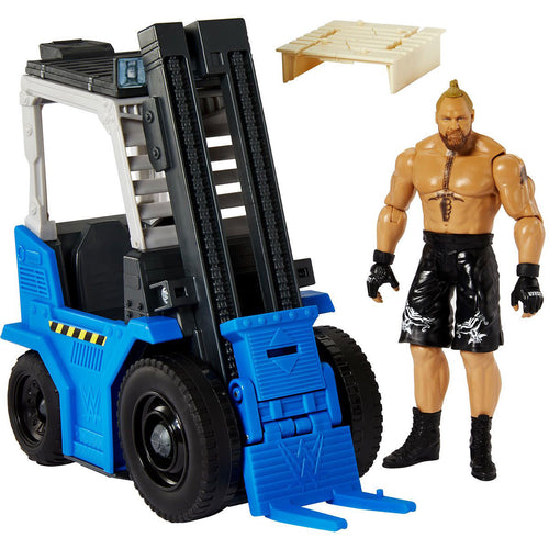 WWE Wrekkin Slam N Stack Forklift and Brock Lesnar Figure