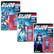 G.I. Joe Cobra (Glow Patrol - Blue) 3.75" Reaction+ Figures Three Pack