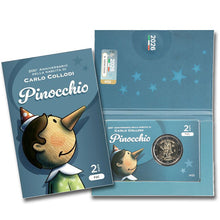 2026 Italy 2€ Pinocchio BU coin on Card