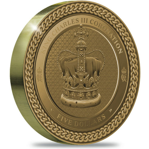 2023 NZ $5 Charles III Coronation 1oz Gold Coin