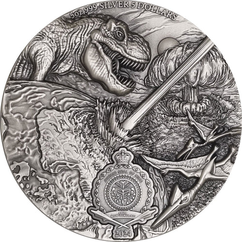 2024 Niue $5 Asteroid Redirection Test 5oz Silver Coin