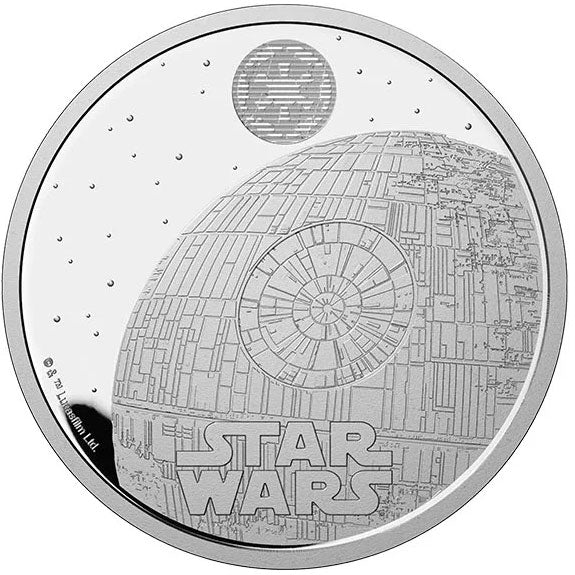 2024 UK £2 Star Wars Ship - Death Star 1oz Silver Proof