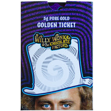 Willy Wonka Golden Ticket 5g Pure Gold Bar