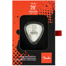 Fender® 70th Ann. Stratocaster Heavy 351 Silver Guitar Pick