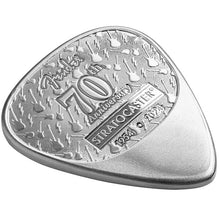 Fender® 70th Ann. Stratocaster Heavy 351 Silver Guitar Pick