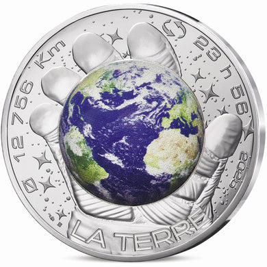 2025 France 100€ Space Odyssey - Earth 45g Silver Coin