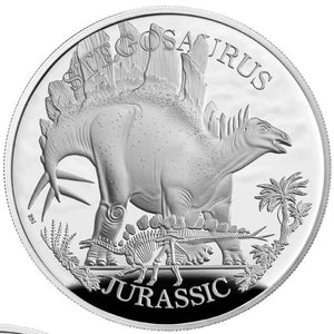 2024 UK £2 Dinosaurs - Stegosaurus 1oz Silver Proof