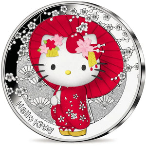 2024 France 10€ Hello Kitty Kimono Silver Proof Coin