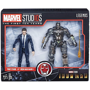 Marvel Studios First Ten Years: Tony Stark & Iron Man Mk1 Action Figure two-pack