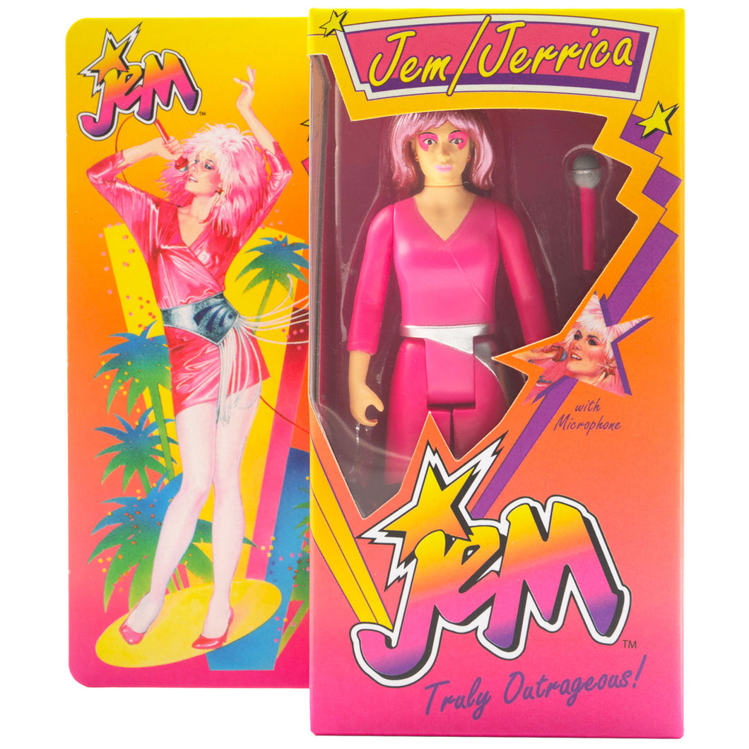 Jem And The Holograms Wv2 - Jem (Neon) [Retro Box] ReAction Figure