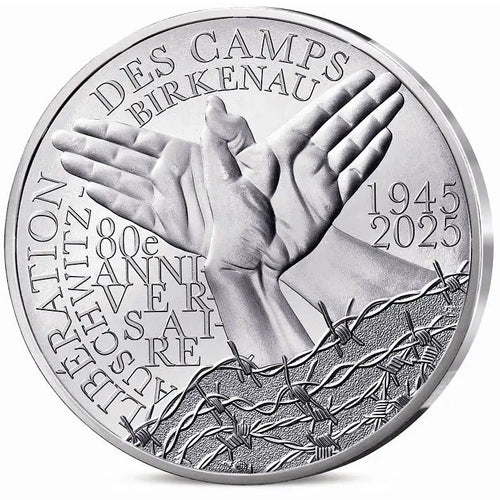 2025 France 10€ Liberation of the Auschwitz-Birkenau Camp Silver BU
