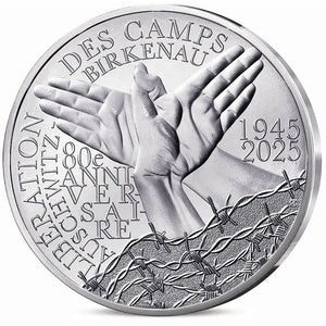 2025 France 10€ Liberation of the Auschwitz-Birkenau Camp Silver BU