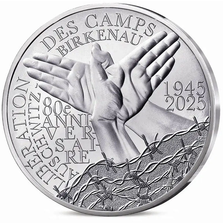 2025 France 10€ Liberation of the Auschwitz-Birkenau Camp Silver BU