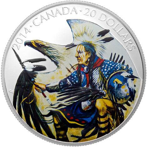 2014 Canada $20 Legend of Nanaboozhoo Silver Coin