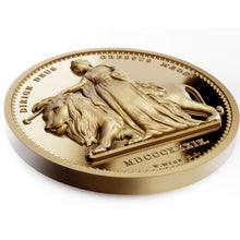 2025 Alderney £500 Una & Lion 5oz Gold Proof Coin NGC FDI PF70 SIgned Label